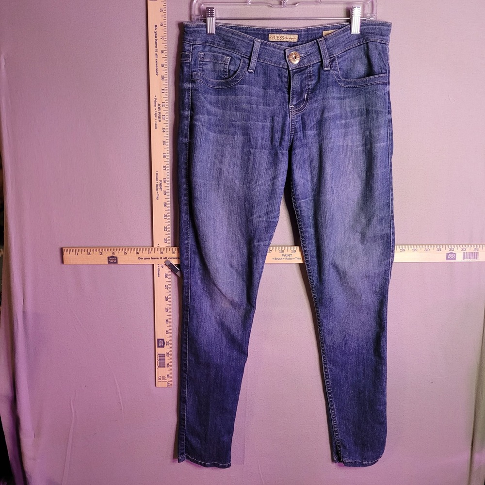GUESS Los‎ Angeles Power Ultra Skinny Jeans Womens 30 Medium Wash Low Rise Denim